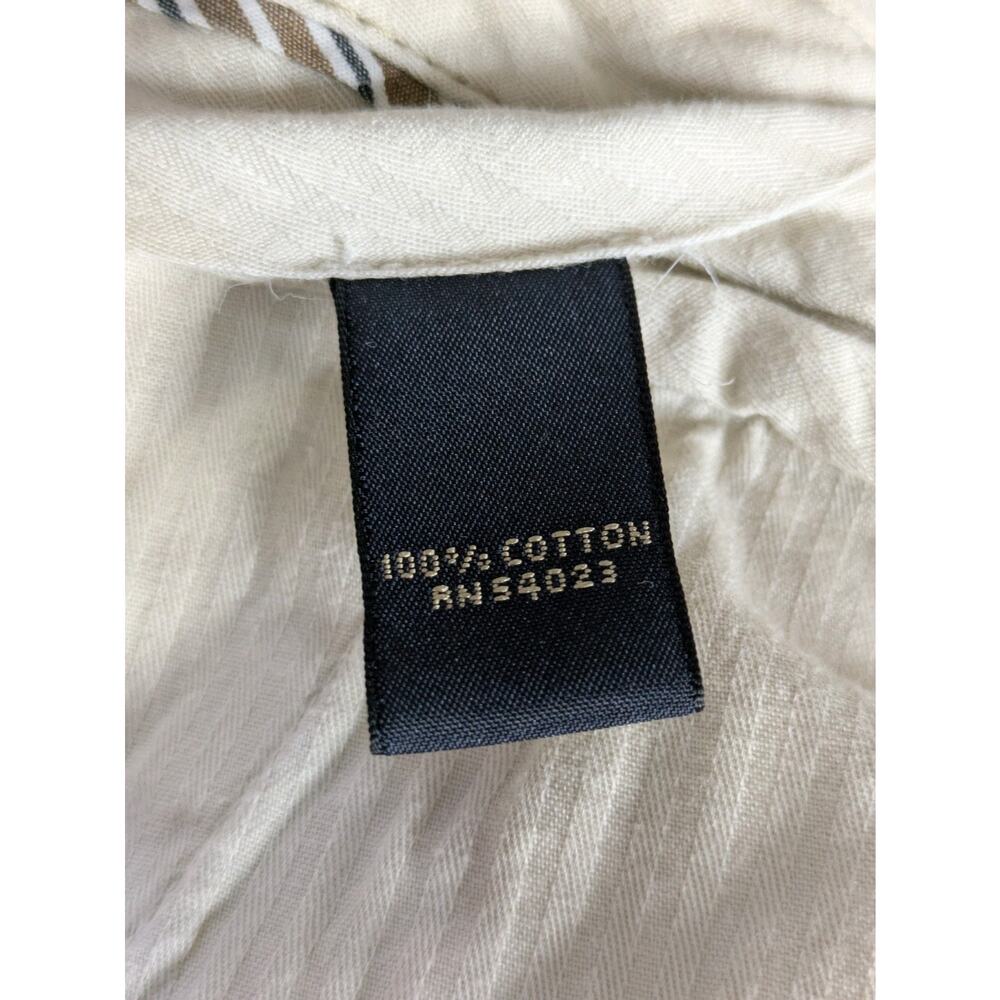 Banana Republic Pants Mens 36 X 34 Gavin Straight Fit Chino Beige Flat Front - Picture 8 of 9